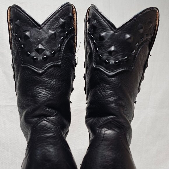 Ariat Dixie Black Leather Snip Toe Western Boot 10001367 21285 Womens Size 6.5 B - Picture 4 of 12